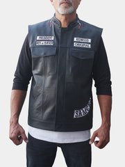 Sons of Anarchy Charlie Hunnam Black Vest