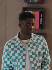 Julien Emily In Paris Season 3 White And Teal Jacket