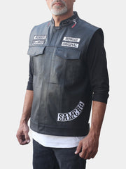 Sons of Anarchy Charlie Hunnam Black Vest