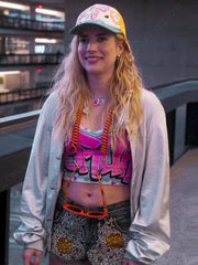 Space Cadet Emma Roberts Silver Jacket