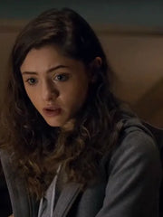 Nancy Wheeler Stranger Things Grey Hooded Jacket