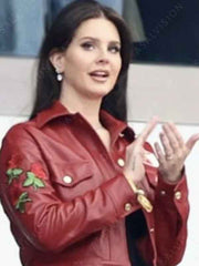Super Bowl Lana Del Rey Leather Jacket