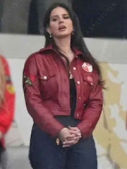 Super Bowl Lana Del Rey Leather Jacket