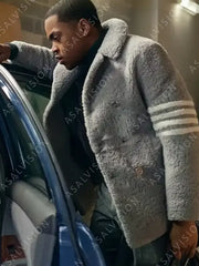 Tariq St. Patrick Power Book II Ghost Season 3 Shearling Coat