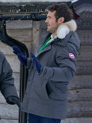 The Finnish Line 2024 Cole Olsen Grey Fur Hooded Jacket