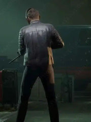 Wolf Payday 3 Black Leather Jacket