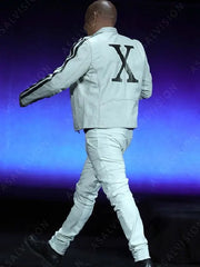Fast X Vin Diesel CinemaCon White Leather Jacket