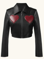 WWE Raw 2025 Liv Morgan Hearts Leather Jacket