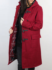 Women's Duffle Coat - Red
