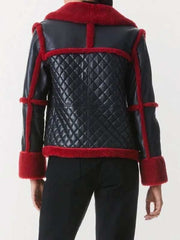 Red Shearling Jacket For Women