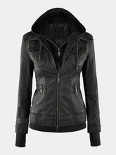 Women's Black Fitted Bomber Leather Jacket