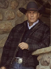 Yellowstone John Dutton Plaid Jacket