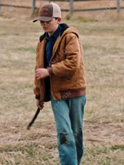 Yellowstone Tate Dutton Hooded Brown Jacket