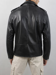 Malvorn Vintage Biker Black Jacket