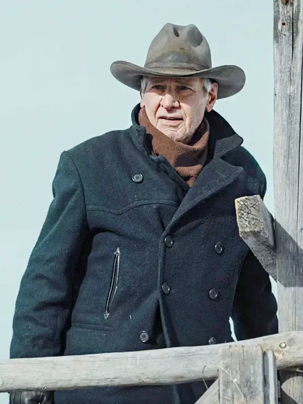 Season 2 1923 Jacob Dutton Wool Peacoat
