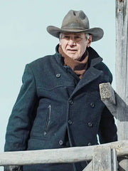 Season 2 1923 Jacob Dutton Wool Peacoat
