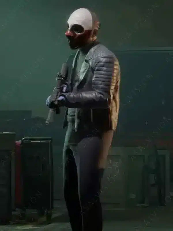 Wolf Payday 3 Black Leather Jacket