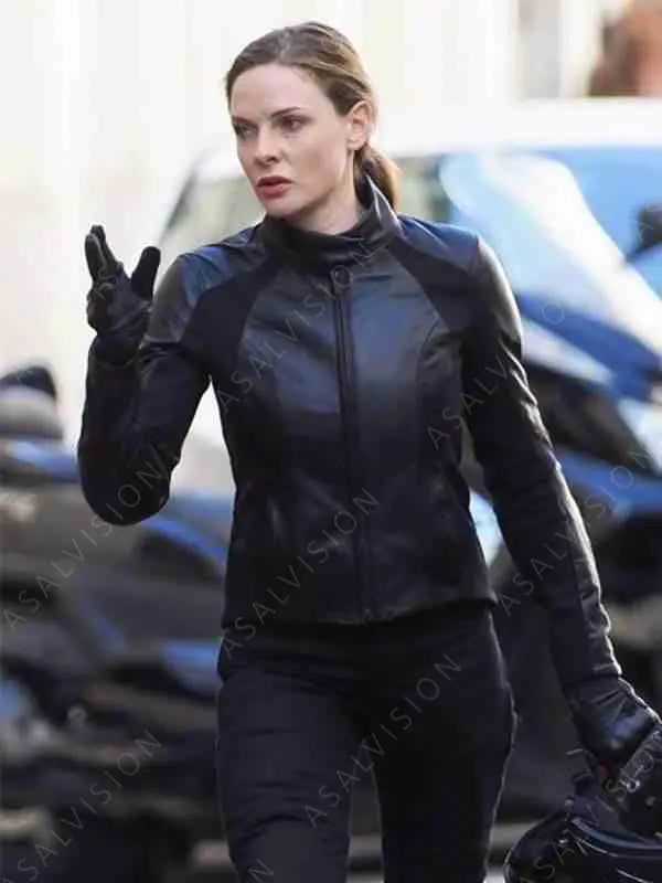 Mission Impossible Rebecca Ferguson Black Leather Jacket