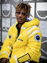 Juice Wrld Yellow Puffer Jacket