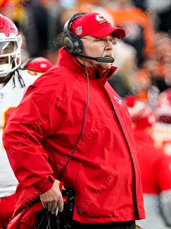 Kansas City Chiefs Andy Reid Red Jacket