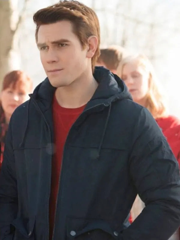 Riverdale KJ Apa Dark Blue Cotton Hoodie