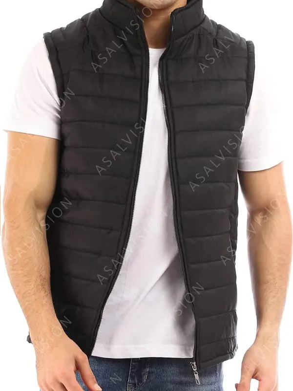 Your Place or Mine Peter Coleman Puffer Black Vest