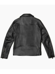 Roklan Black Motorcycle Leather Jacket
