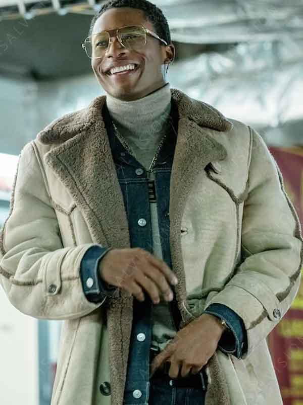 BMF Terry 'Southwest T' Flenory Shearling Leather Coat