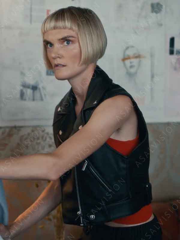 Geek Girl Season 1 Betty Black Leather Vest