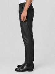 Marlowe Black Leather Gurkha Pants