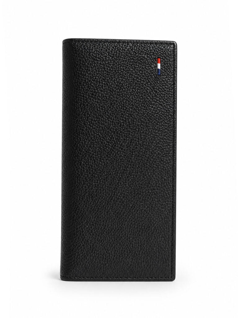 Bulk Black Long Cow Leather Wallet (50 Pcs)