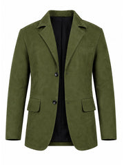 Iverson Olive Suede Blazer