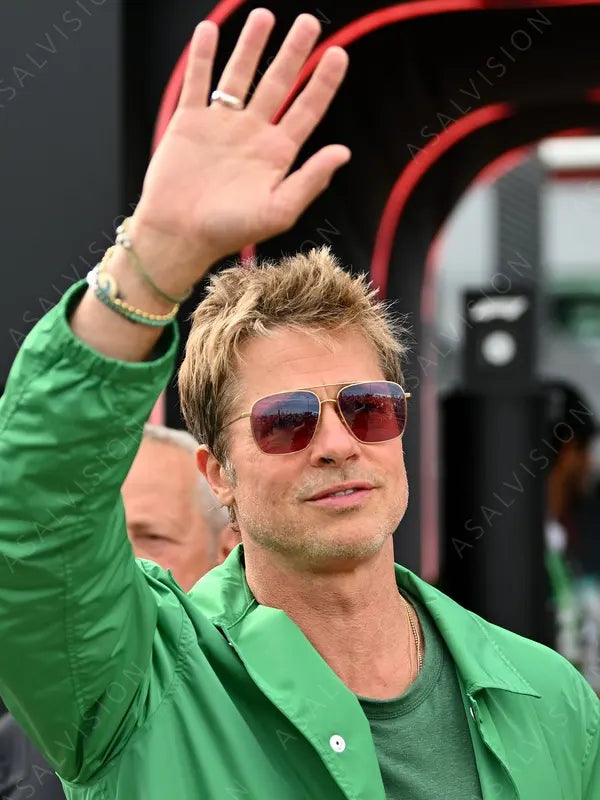 F1 Brad Pitt Green Jacket
