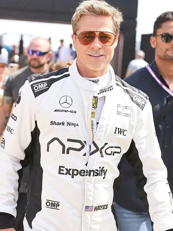 Grand Prix Brad Pitt F1 APX GP Racing Leather Jacket