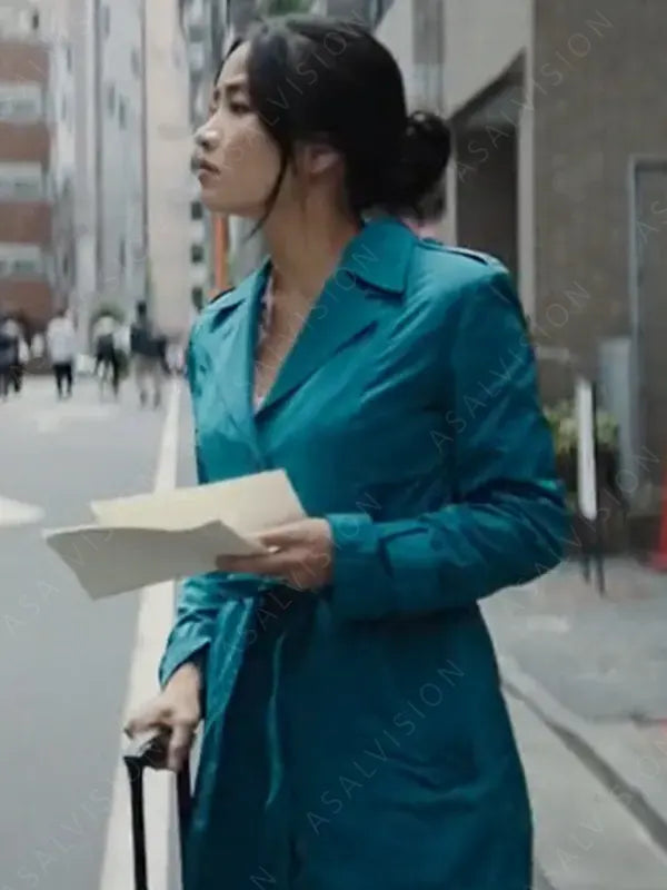 Monarch Legacy of Monsters Cate Randa Blue Trench Coat