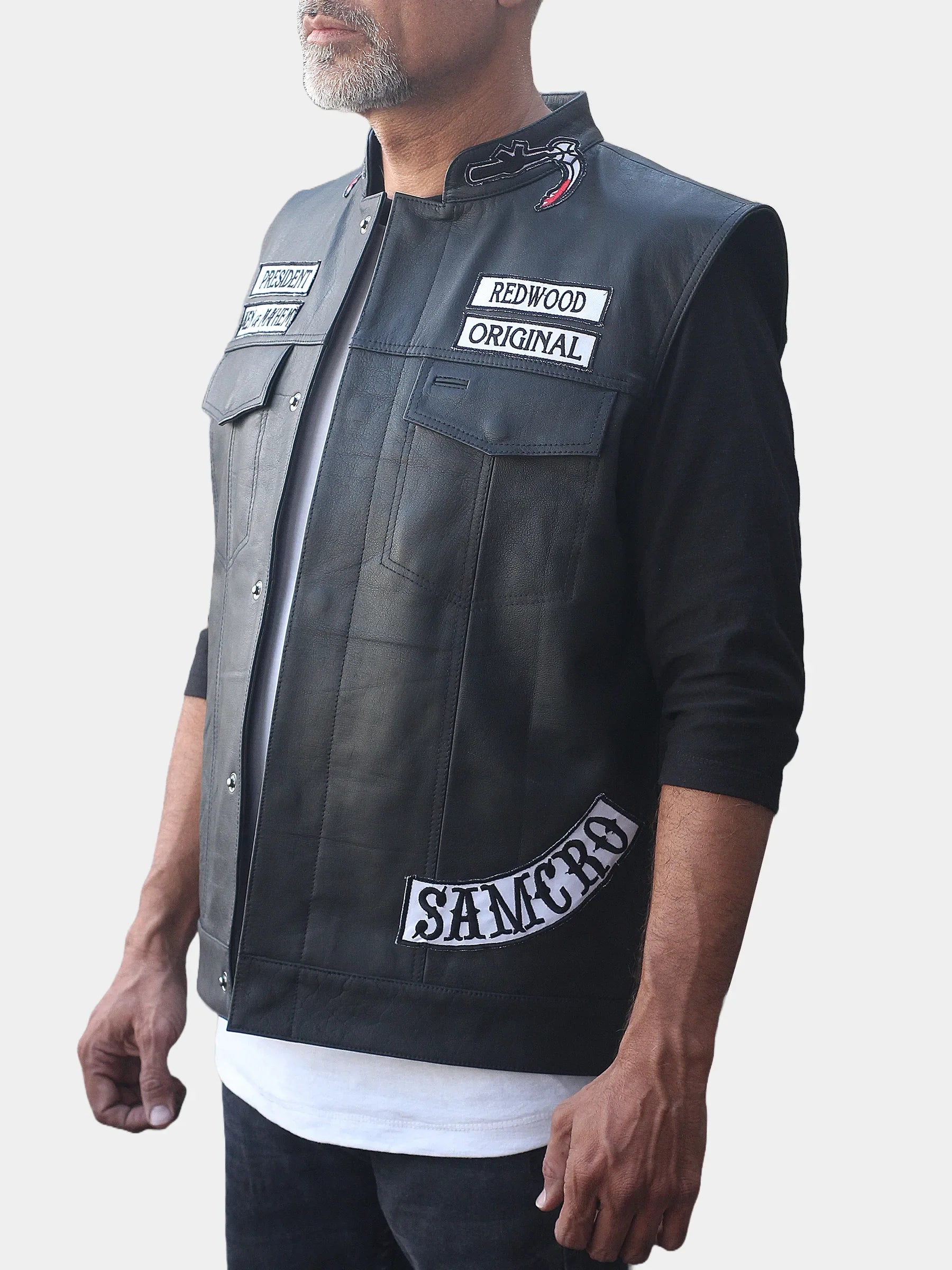 Sons of Anarchy Charlie Hunnam Black Vest