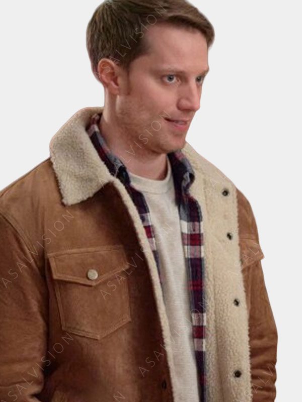 Tan Brown Jonathan Keltz Christmas By Design 2023 Suede Leather Jacket