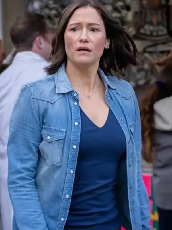 The Way Home 2023 Chyler Leigh Denim Jacket