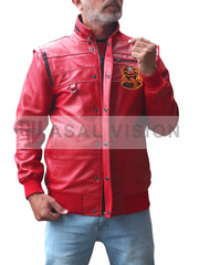 Johnny Lawrence Red Leather Jacket