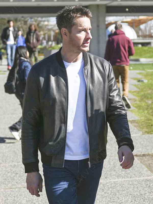 Tracker 2024 Colter Shaw Black Bomber Leather Jacket