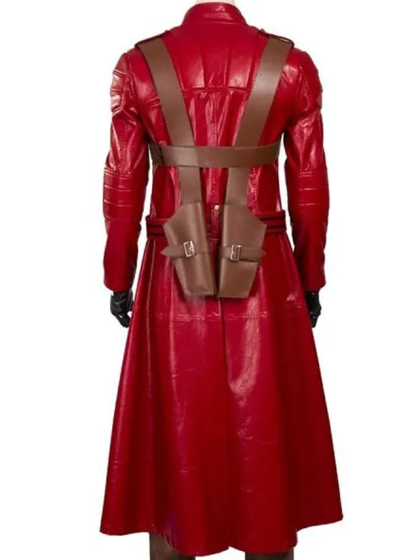Dante Devil May Cry 3 Red Leather Trench Coat