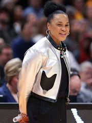 NCAA Women's National Championship 2024 Dawn Staley Silver Jacket
