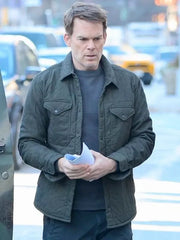 Dexter Resurrection 2025 Dexter Morgan Grey Quilted Jacket