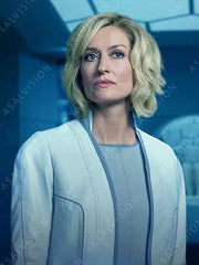 Halo Dr Catherine Halsey White Leather Coat