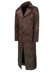 Bobby Duster Trench Sheepskin Leather Coat
