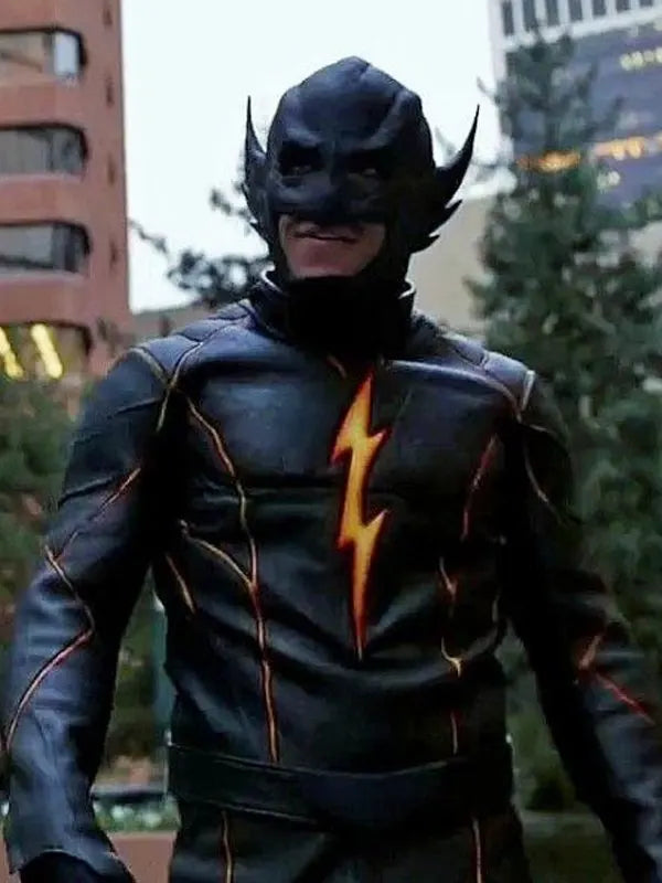 The Flash Black Biker Leather Jacket