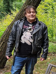 The Forest Hills 2024 Edward Furlong Leather Black Jacket