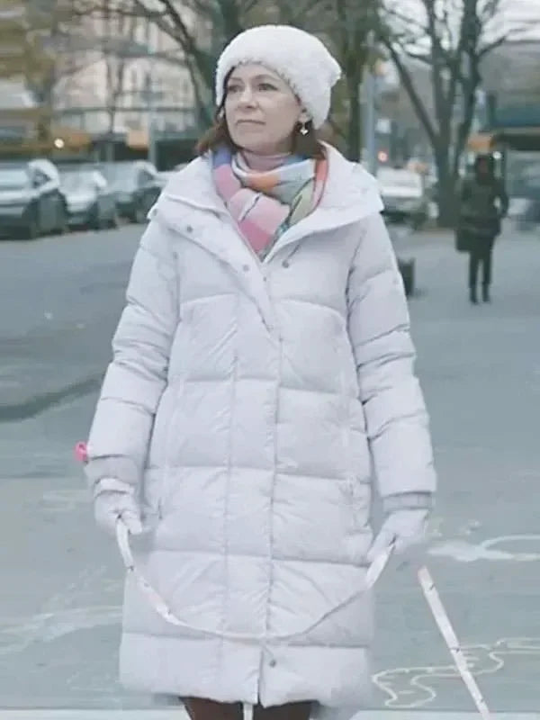 Elsbeth Season 2 Carrie Preston White Puffer Coat