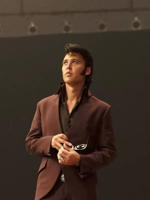Elvis 2022 Elvis Presley Burgundy Blazer