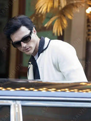 Priscilla 2023 Jacob Elordi White Blazer